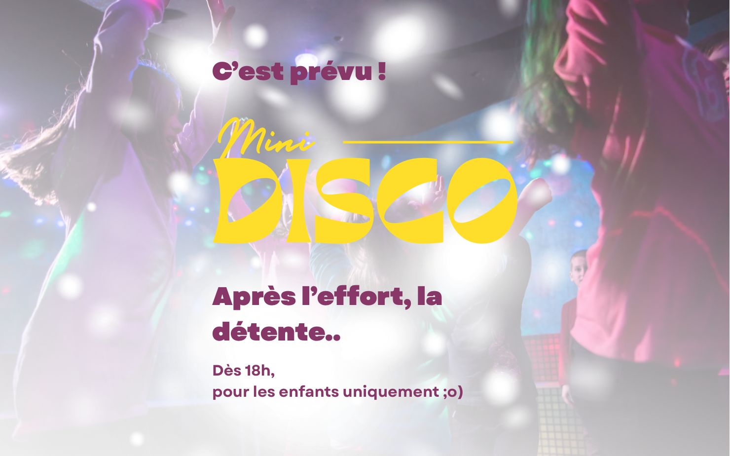 Mini Disco pour tous les enfants cette année !